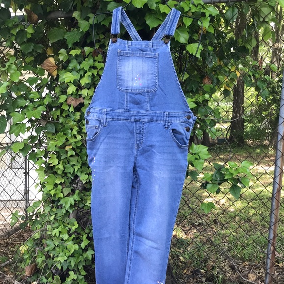 Justice Overalls Mid Rise Super Skinny 18 Plus - Picture 8 of 8